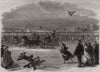 Royal wedding celebration on the Burlington Bay ice, Lake Ontario, Canada 1863