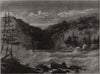 The Niagara above the falls. North America 1860 old antique print picture