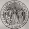 Great seal of New Zealand 1845 old antique vintage print picture