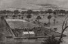 Floods at the Brewon Station, New South Wales. Dam built to save livestock 1890