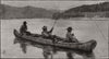 Salmon-fishing in North America. Giving him the butt. New Brunswick 1890 print