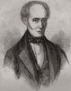 The late Mr. George Combe. Portraits 1858 old antique vintage print picture