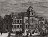 New court house, Hamilton, Ontario, Canada West 1879 old antique print picture