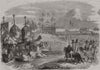 The Arabs waiting the Emperor Napoleon's arrival at Biskara. Algeria 1865