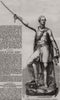 Monument to Capt. Pechell just inaugurated at Brighton. Sussex 1859 old print