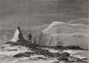 Pandora. Capt Allen Young. Cairn. Capt Nares. Cape Isabella. Canada 1876 print