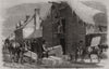 The Icehouse, Nuns' Island, Montreal. Quebec 1859 old antique print picture