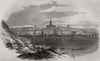 Helsinki, in the Gulf of Finland - from an original sketch 1854 old print