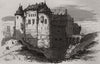 Chateau. Dieppe. Seine-Maritime 1871 old antique vintage print picture