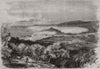 Nice. Alpes-Maritimes 1858 old antique vintage print picture
