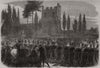 Funeral of the late John Gibson, R. A. in the English cemetery, at Rome 1866