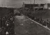 Duke Of Cornwall's party shooting the timber slide at Ottawa. Canada 1901