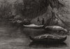 Fishing on the Ristigouche, in Canada, by Princess Louise (2) 1880 old print
