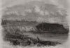 Goldwashing near Lunenburg. Nova Scotia 1861 antique vintage print picture