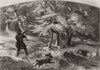 Grouse shooting in Nova Scotia. Canada 1855 old antique vintage print picture