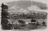 Victoria, the chief town of Vancouver Island. Canada 1858 old antique print