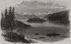 British Columbia. Harrison Lake & Cascade Mountains in distance. Canada 1864
