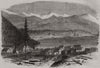 British Columbia. The town of Douglas, and Douglas Lake. Canada 1864 old print