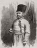Sir Jamsetjee Jejeeboy. India 1856 old antique vintage print picture