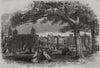 Visit to Charlecote. Warwickshire 1864 old antique vintage print picture