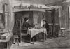 Arch's cottage, Barford. Warwickshire Farm Labourers' Strike 1872 old print
