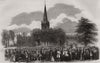 Shakespeare Commemoration, Stratford-upon-Avon. Oration at the church gate 1853