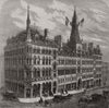 New Exchange Buildings at Birmingham 1863 old antique vintage print picture