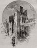Compton Wynyates. The tower chapel. Warwickshire 1894 old antique print