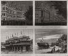 Bombay Mumbai Elphinstone Circle Rampart Row Sassoon Steamer wreck 1887 print