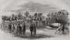 Badminton House. The ox roasted. Gloucestershire 1845 old antique print