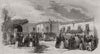 Badminton House. Procession of the ox. Gloucestershire 1845 old antique print