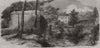 The flood at Hopton Court, the seat of A. S. Featherstonhaugh. Shropshire 1876