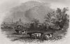 The city of Gloucester, from the Castle Meadows. Gloucestershire 1853 print