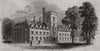 The Royal Agricultural College, Cirencester. Gloucestershire 1845 old print