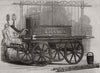 Fire engine - by Shand and Mason. London 1851 old antique print picture