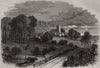 Normanton, on the Lincoln and Honington railway. Lincolnshire 1867 old print