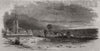 Whittlesey Mere, from Yaxley. Cambridgeshire 1851 old antique print picture