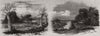 Carting peat from the stack; Stacking reed, Holme Lodge. Cambridgeshire 1851