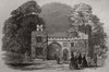 Her Majesty's visit to Cassiobury. The Cassio Gate. Hertfordshire 1846 print
