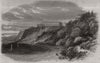 Improvements at Southend: Part of Clifftown, as seen from the beach. Essex 1861