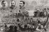Furbank reading the incorporation charter at Chelmsford town hall. Essex 1888