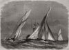 Royal London Yacht Club match. The Sphinx & Volante at Southend. Essex 1869