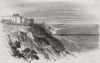 Southend and pier. Essex 1856 old antique vintage print picture