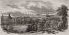 Copenhagen, from Fredericksburg. Denmark 1851 old antique print picture