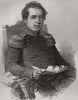 The late King of Denmark, Christian VIII 1848 old antique print picture