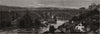 New bridge over the Aar, at Berne, Switzerland 1883 old antique print picture