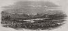 Panorama of Lucerne. Switzerland 1847 old antique vintage print picture