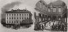 The town hall, Zurich; the Swiss Diet, at Zurich. Switzerland 1845 old print