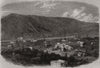 The petroleum oil works at Franklin, Pennsylvania 1864 old antique print