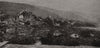 Disaster at Zug, Switzerland: fall of houses into the lake 1887 old print